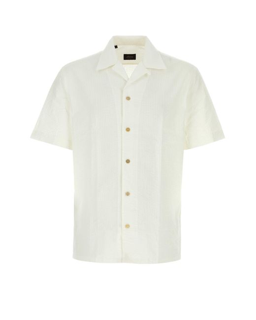 Brioni White Camicia for men