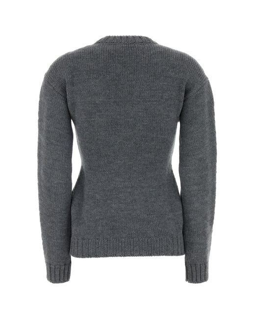 Jil Sander Gray Wool Sweater