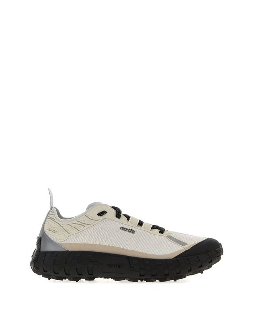 Norda White Multicolor Canvas 001a Sneakers