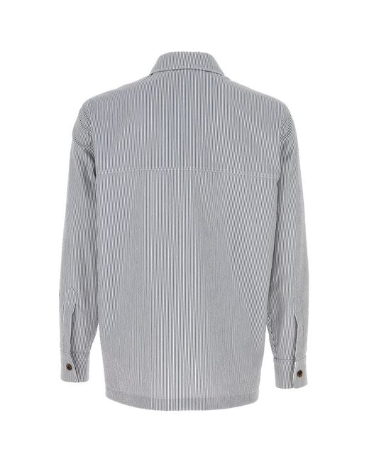 Paltò Gray Embroidered Polyester Blend Giovanni Shirt for men