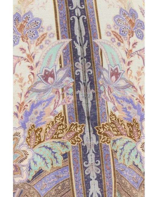 Zimmermann Multicolor Printed Linene Luna Shorts