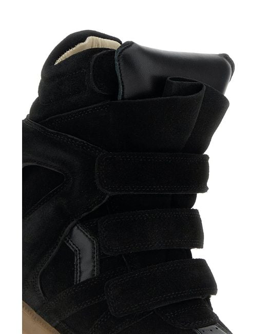 Isabel Marant Black Suede Bekett Sneakers