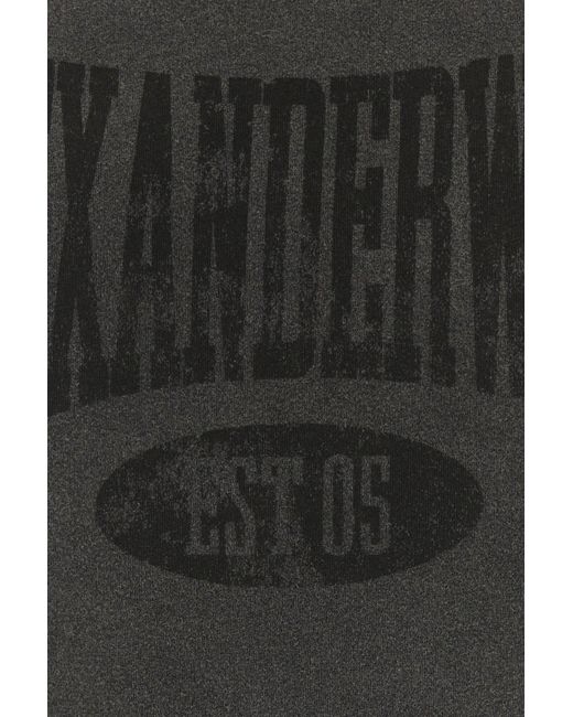 T-shirt oversize in cotone antracite di T By Alexander Wang in Black