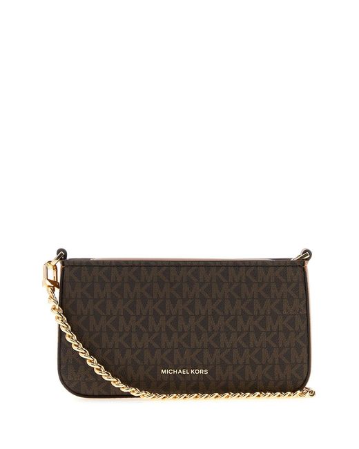 MICHAEL Michael Kors Gray Printed Canvas Bryant Shoulder Bag