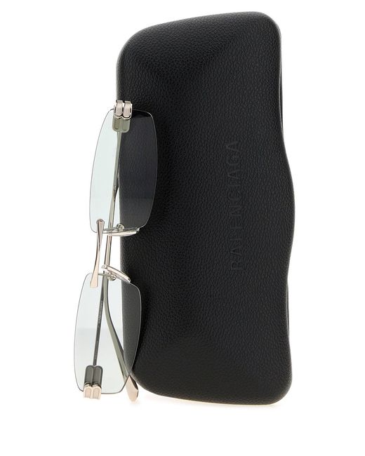 Balenciaga White Metal Gossip Sunglasses