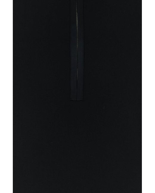 The Attico Black Gabardine Mini Dress