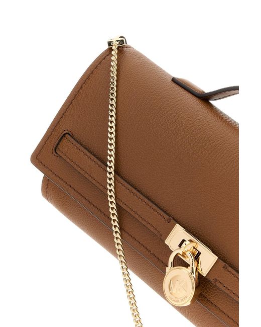 MICHAEL Michael Kors Brown Leather Medium Hamilton Moderne Handbag