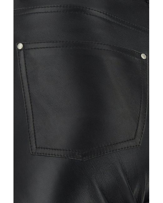 DURAZZI MILANO Black Leather Pant