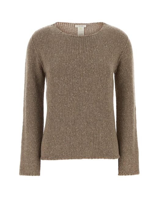 The Row Brown Cappuccino Cashmere Nitha Sweater