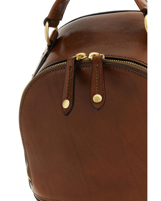 The Bridge Brown Leather Daphne Backpack
