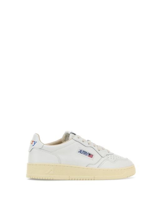 Autry White Leather Sneakers for men