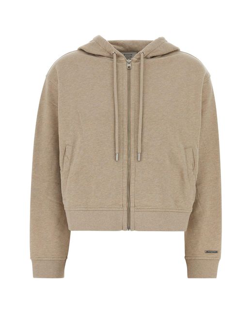 Maison Kitsuné Natural Comfort Zipped Light Fleece Hoodie