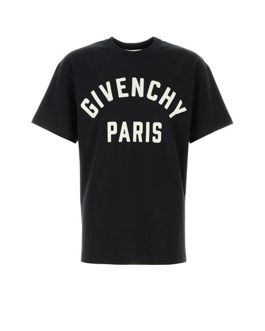 Givenchy Black Cotton T-shirt for men