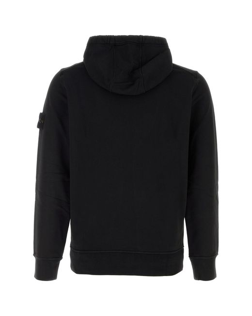 Stone Island Black Cotton Sweatshirt for men