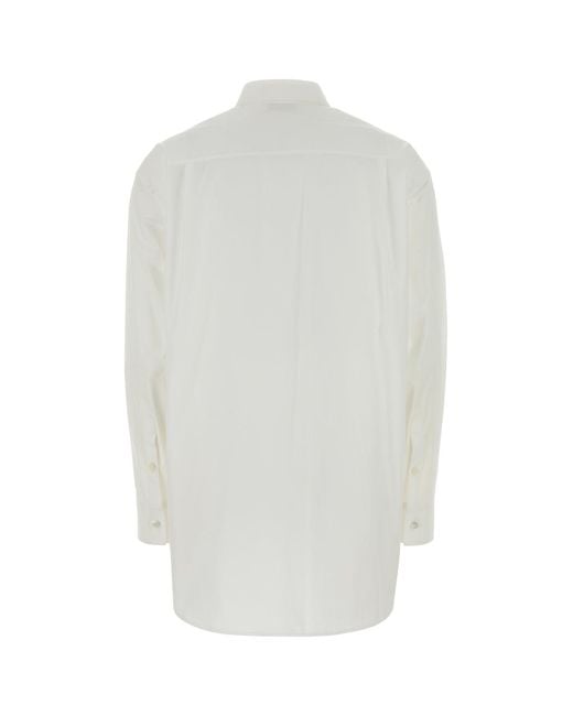 Jil Sander White Relaxed Solid Shirt