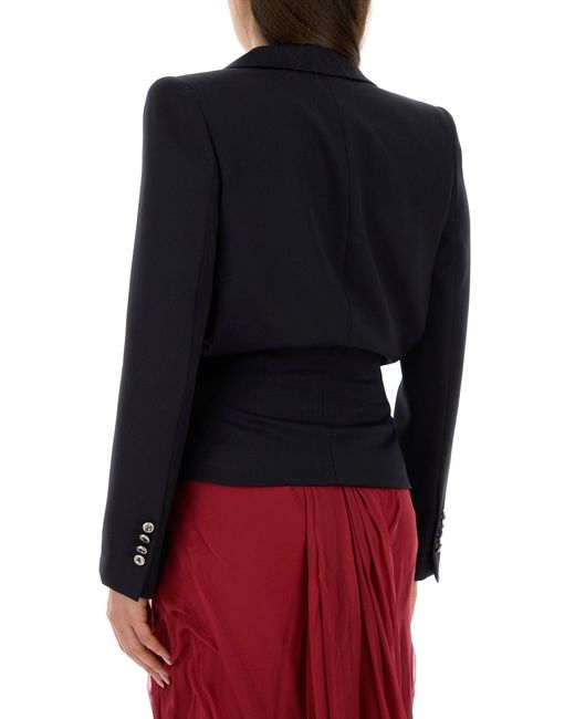McQueen Blue Wool Blazer