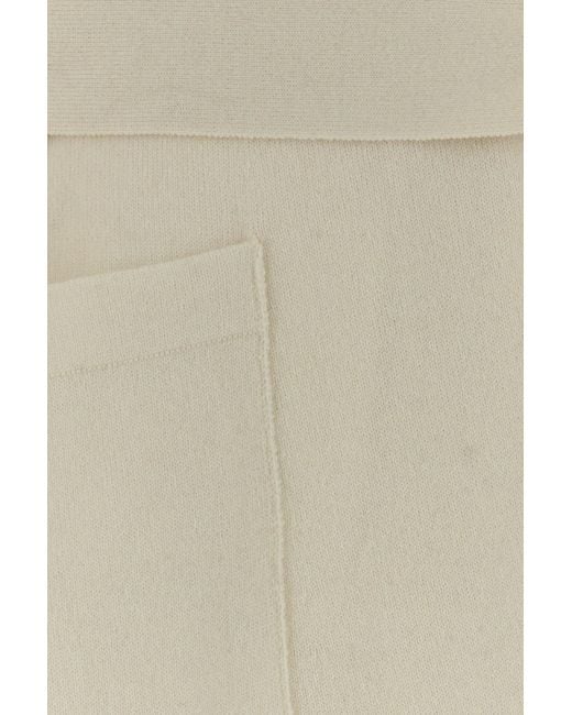 Jil Sander Natural Ivory Cashmere Cardigan