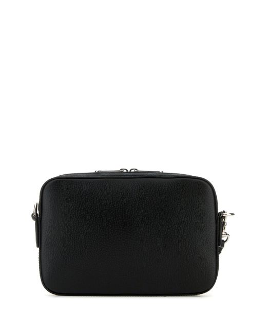 Clutch piccola in pelle nera di Gucci in Black da Uomo