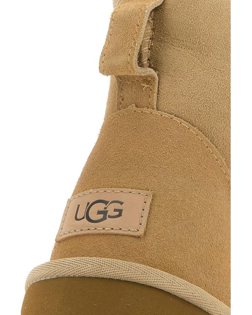 Ugg Brown Sand Suede Classic Ultra Mini Ankle Boots