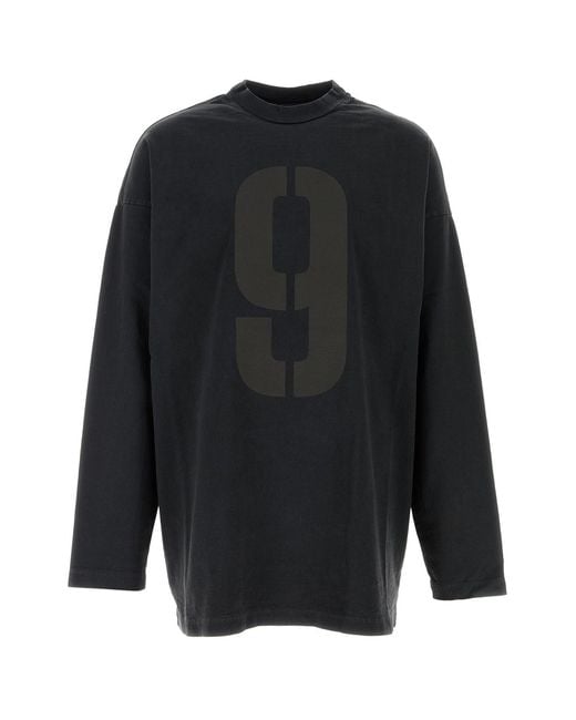 Fear Of God Black Slate Cotton Oversize T-shirt for men