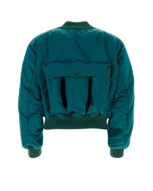 BOTTER Green Petrol Blue Bomber Jacket for men