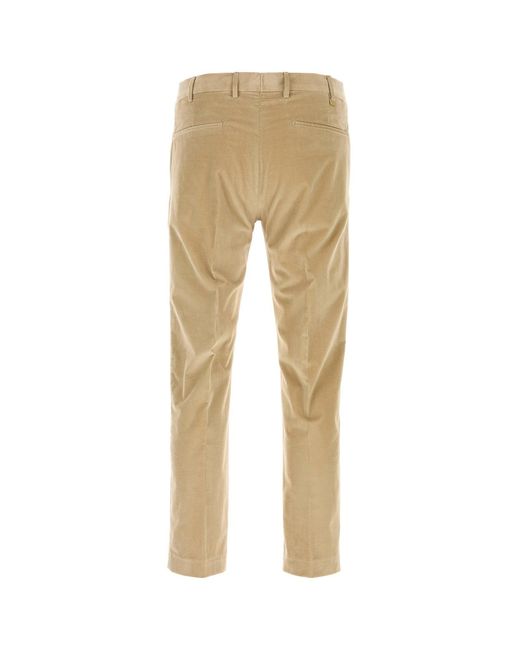 PT Torino Natural Beige Stretch Corduroy Pant for men