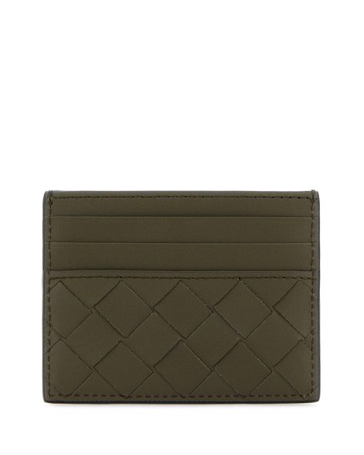 Portacarte Intrecciato in pelle bicolor di Bottega Veneta in Blue da Uomo