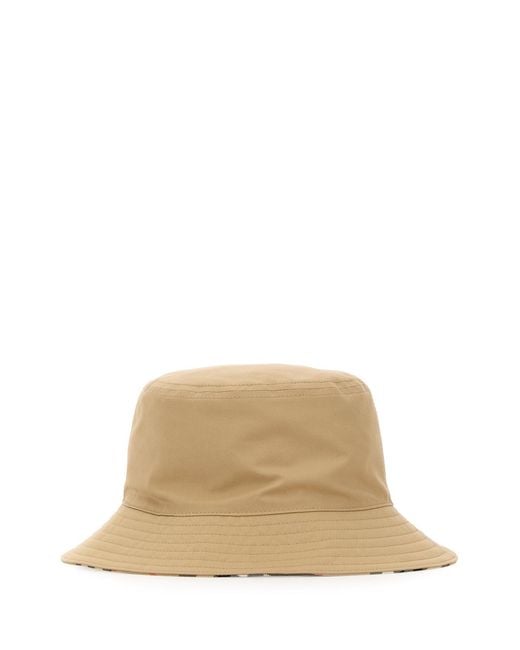 Burberry Natural Beige Cotton Reversible Baseball Cap for men