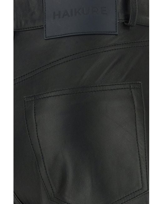 Haikure Black Back Leather Pant