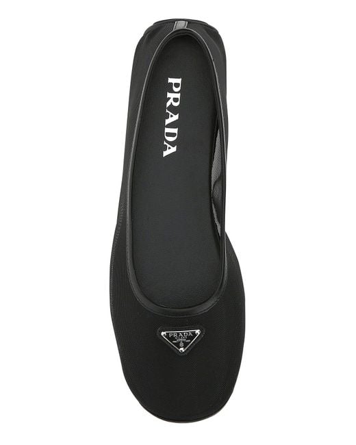 【関税&送料込】Prada Black Mesh Ballerinas Prada Ballerine Mesh Mary Jane Flat (Women) | Nordstrom