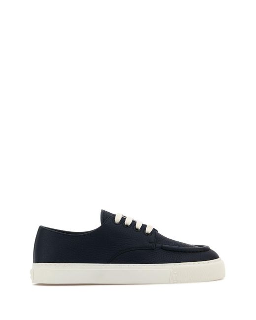 Sneakers in pelle blu navy di Prada in Blue da Uomo