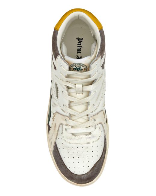Palm Angels Multicolor Leather Palm University Sneakers for men