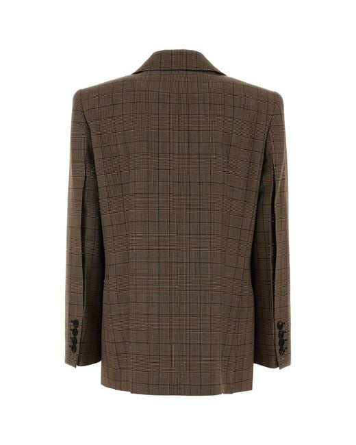 Chloé Brown Embroidered Wool Blazer