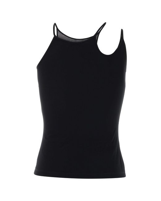 McQueen Black Mesh Tank Top