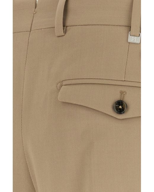 PT Torino Natural Beige Stretch Wool Pant for men