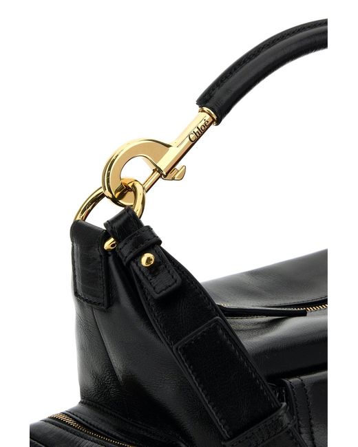 Borsa a mano Camera Bag in pelle nera di Chloé in Black