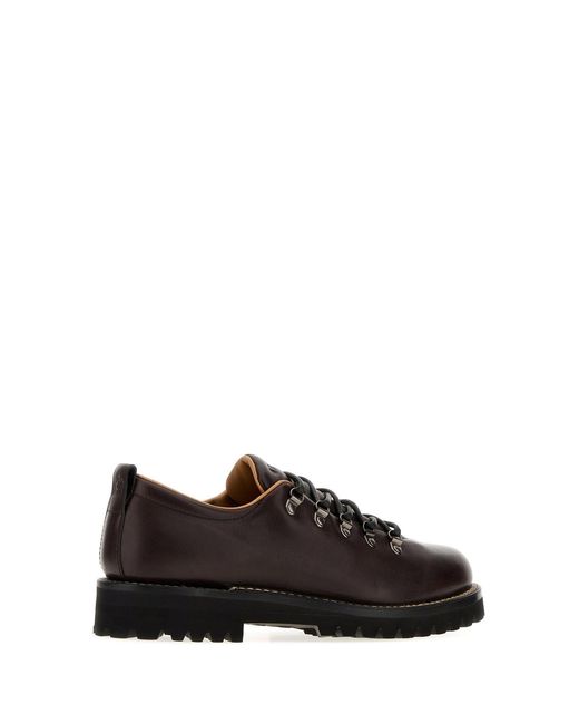Church's Black Dark Leather Snow Lace-Up Shoes for men
