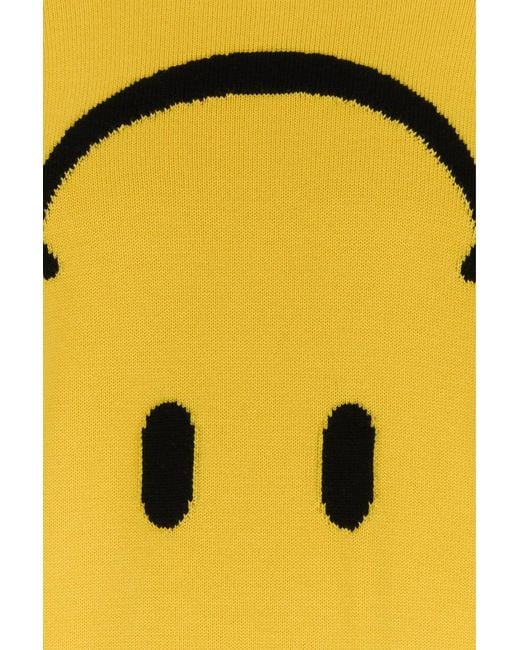 Moschino Yellow Wool Sweater for men
