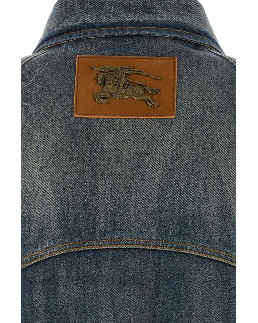 Burberry Black Denim Jacket for men