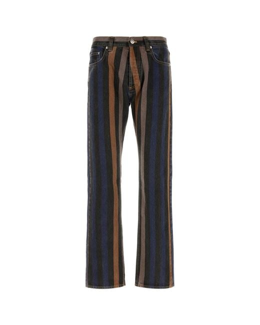 Versace Black Mid Rise Jeans for men