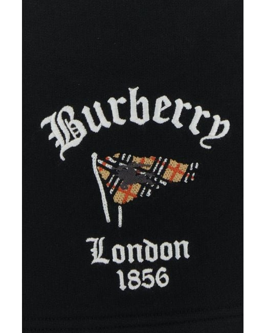Burberry Black Logo Shorts for men