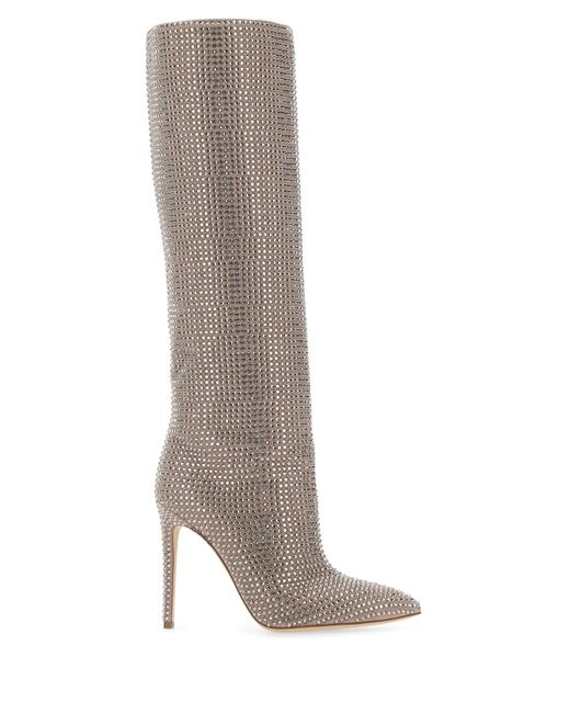 Paris Texas Embellished Suede Holly Boots in Pink | Lyst