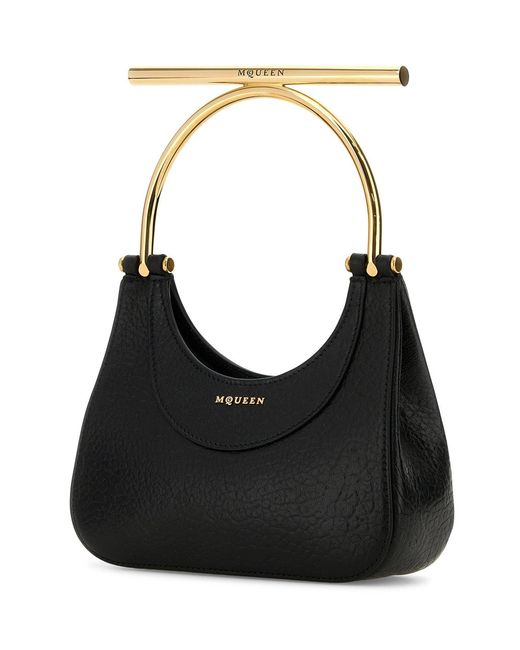 Borsa cross-bar mini di McQueen in Black