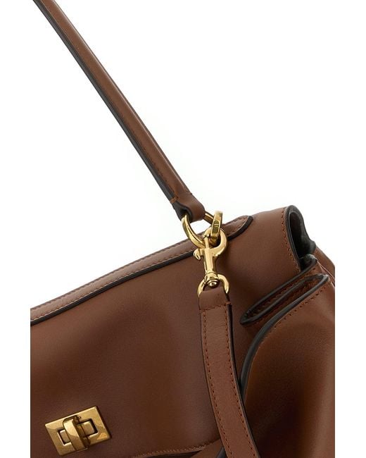 Balenciaga Brown Caramel Leather Medium Rodeo Handbag