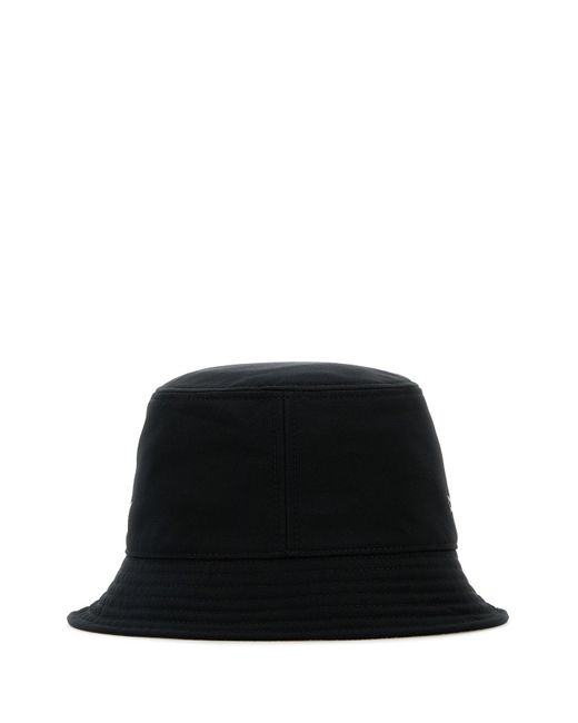 Cappello da pescatore in tela nera di Moncler in Black