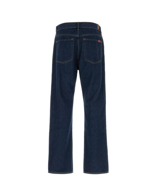 7 For All Mankind Blue Denim Jeans for men
