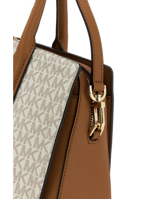 MICHAEL Michael Kors Natural Printed Canvas Medium Laila Handbag