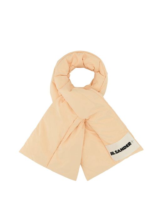 Sciarpa in poliestere rosa chiaro di Jil Sander in Natural