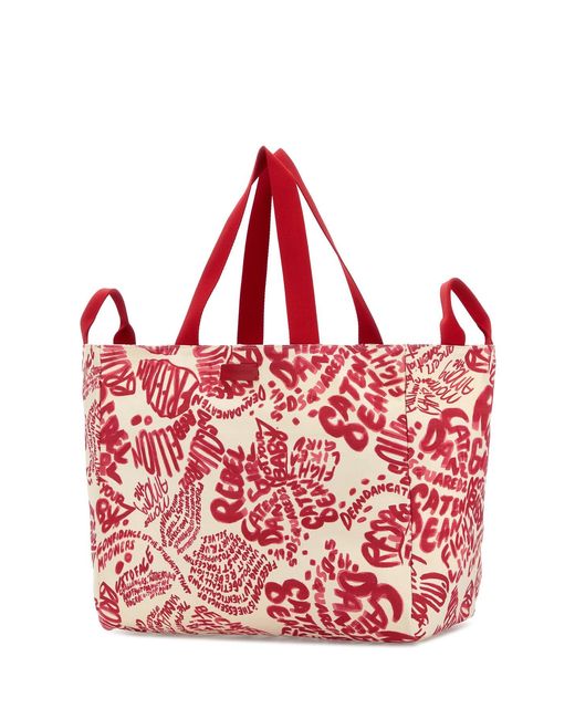 DSquared² Dsquared Printed Canvas Shopping Bag