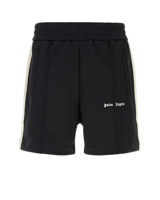 Palm Angels Black Bermuda Shorts for men